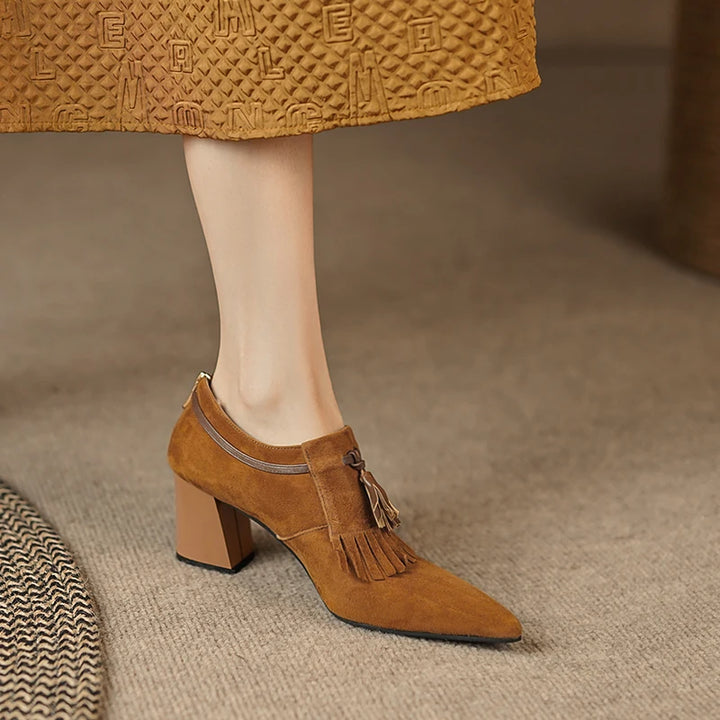 Marcelline Fringe Tassel Pumps
