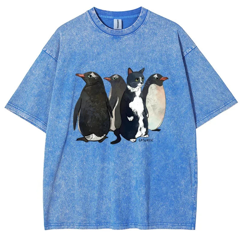 Parker Washed Graphic Penguin Tee