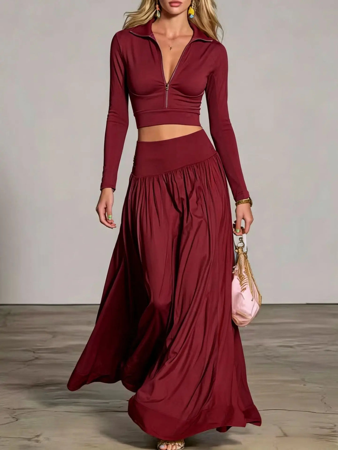 Rosalie Relaxed Flowy Skirt Set
