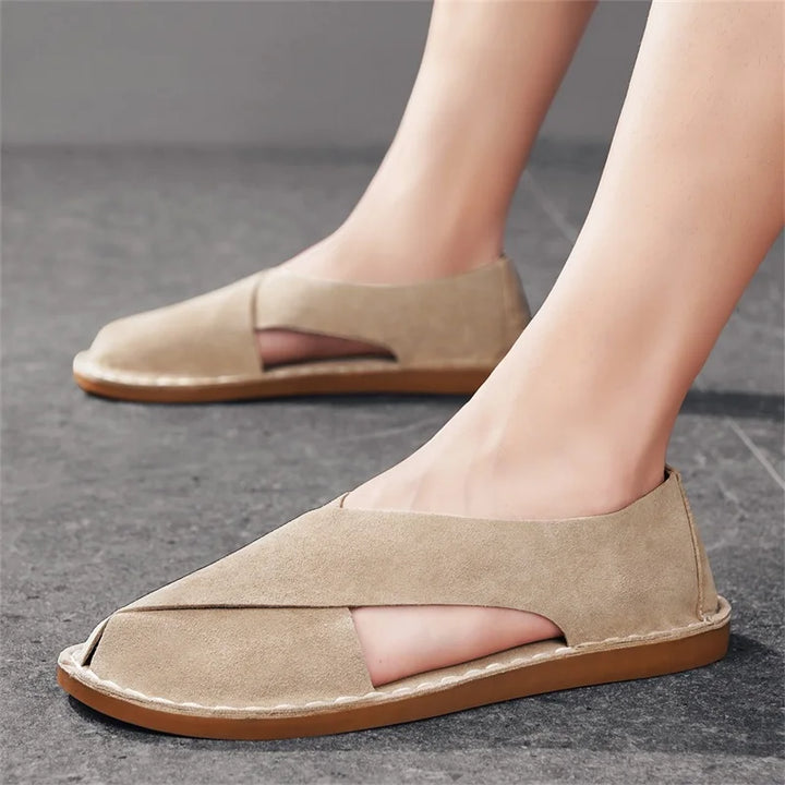 Sonny Handcrafted Leather Slippers