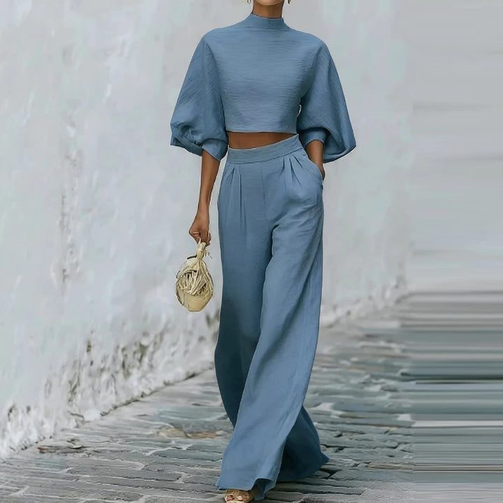 Erica Wide Leg Trouser Set