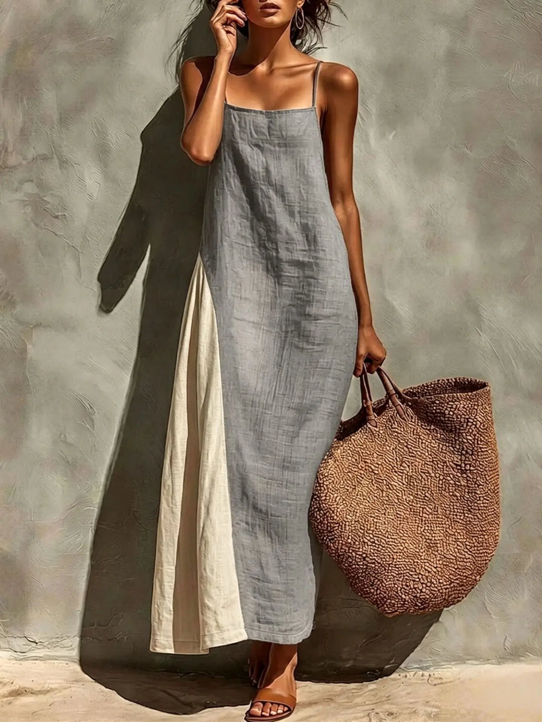 Averie Relaxed Linen Maxi Dress