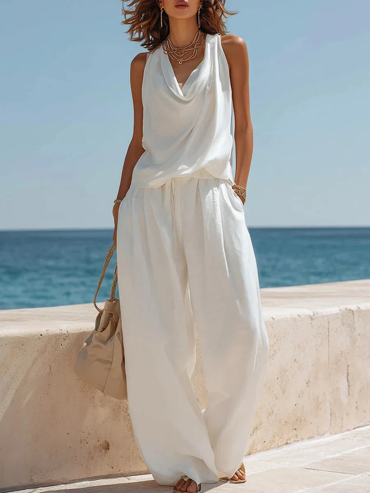 Aubrey Relaxed Wide Leg Trouser Set