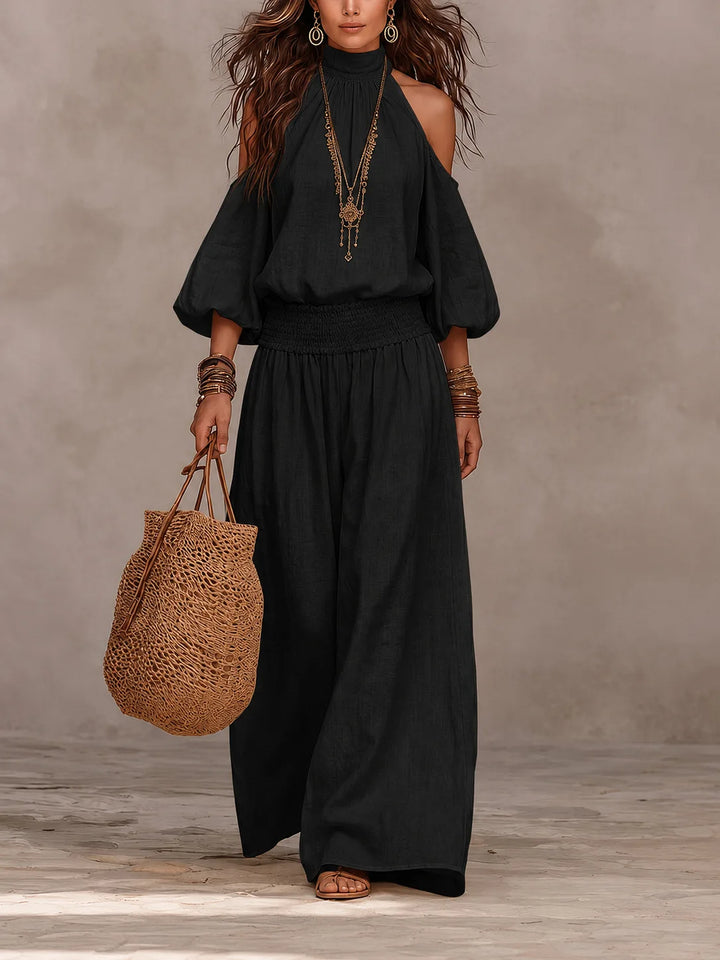 Camila Off Shoulder Pants Set