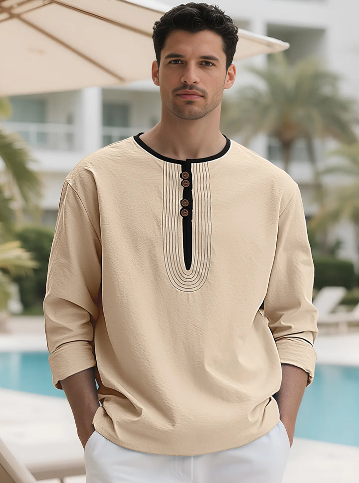 Holden Long Sleeve Henley Shirt