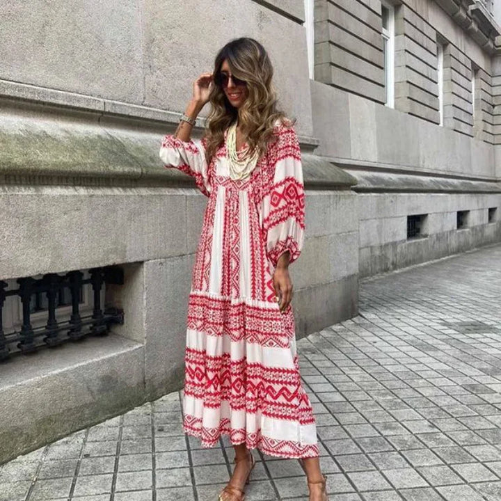 Isabella Effortless Floral Boho Maxi Dress