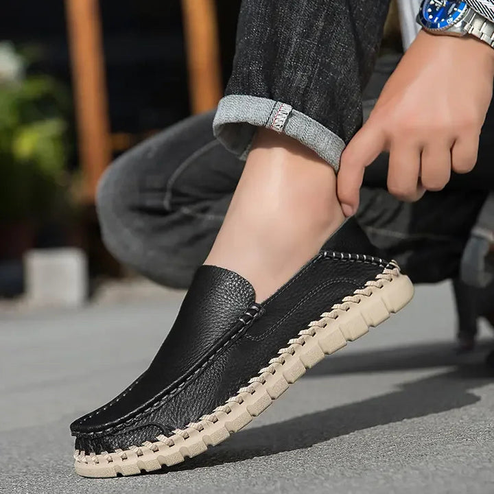 Emerson Leather Slip On Moccasins