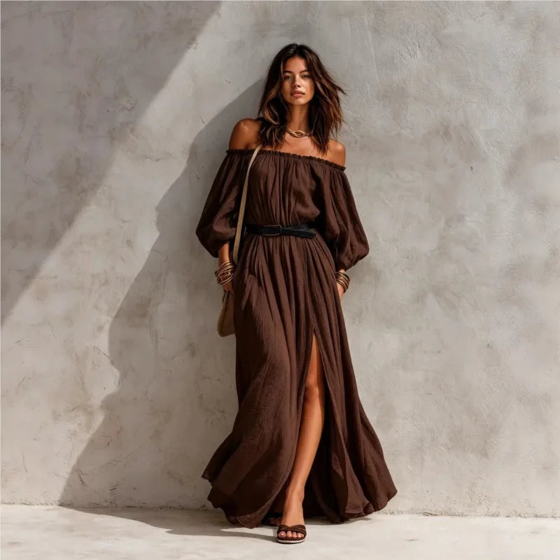Aurelia Off Shoulder Maxi Dress