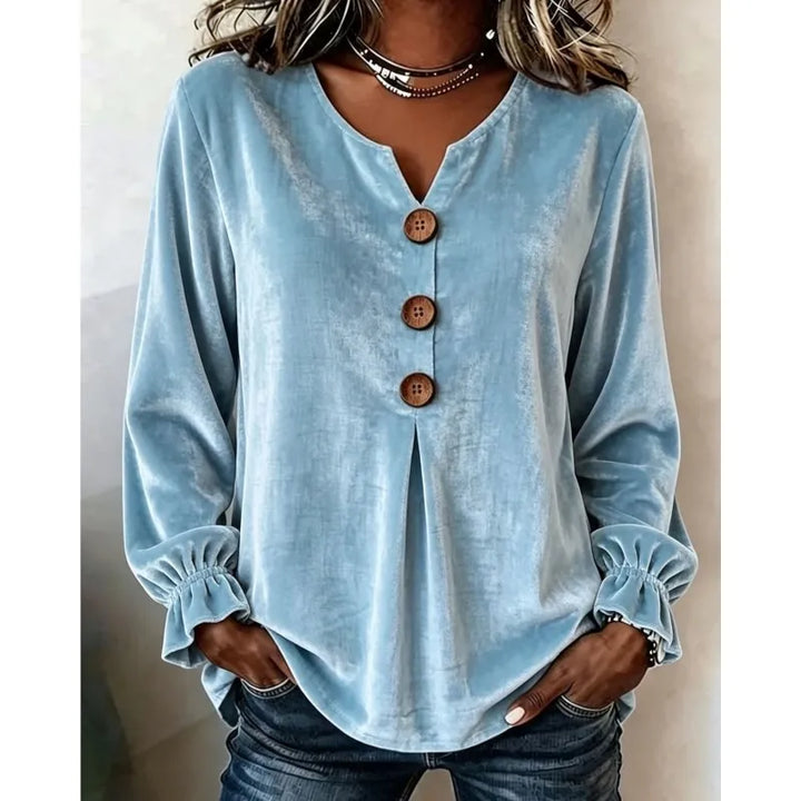Ophelia Button Neck Blouse