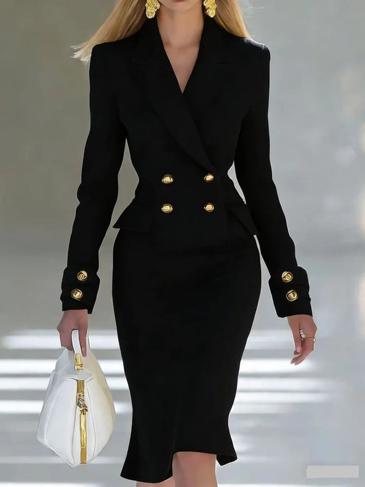 Florenda Tailored Office Midi Dress