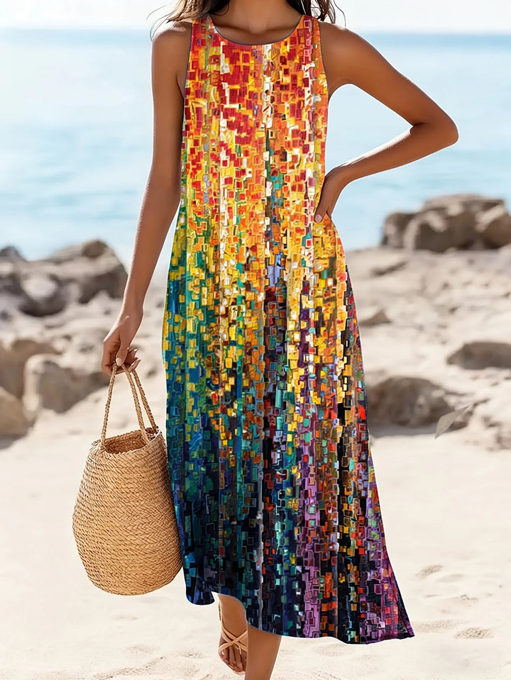 Estelle Boho Paisley Maxi Dress