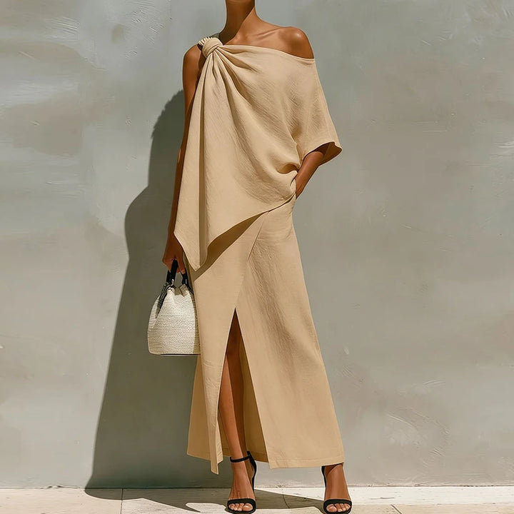 Faye One Shoulder Maxi Skirt Set