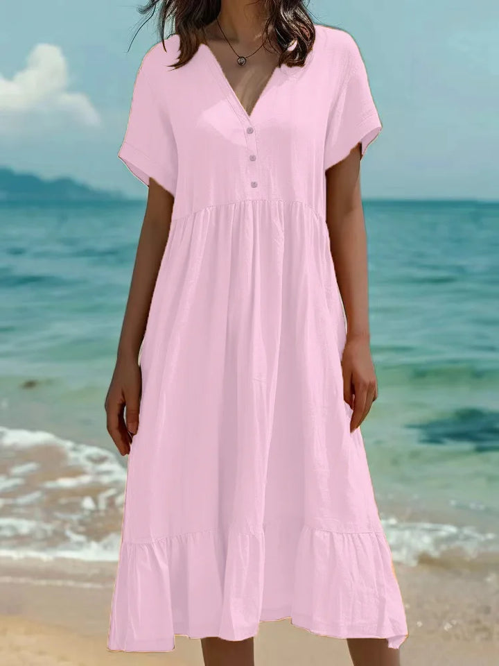 Sienna Button Front Maxi Dress
