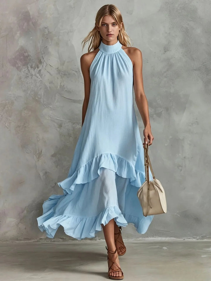 Dorothy Elegant Ruffle Wedding Guest Dress