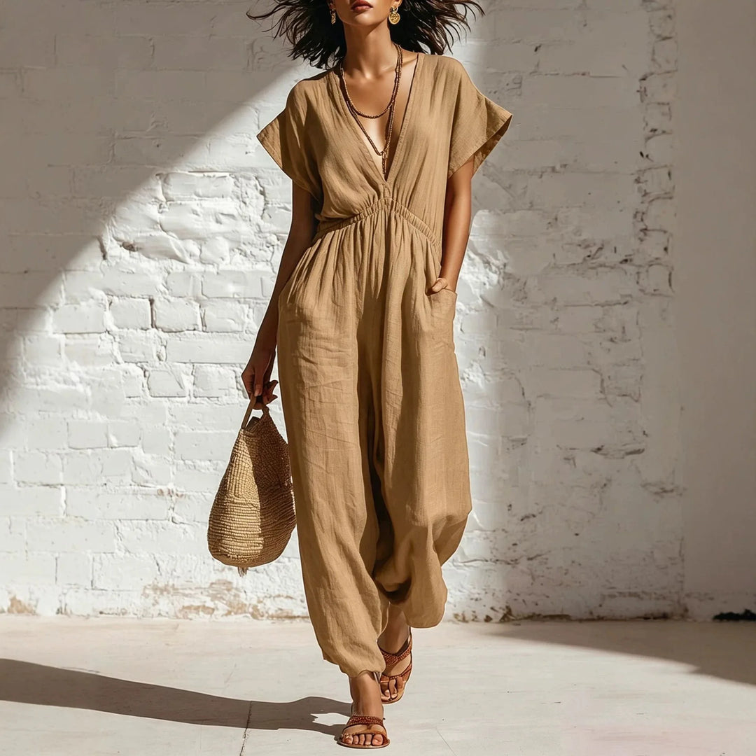 Ainsley Casual Wide Leg Jumpsuit