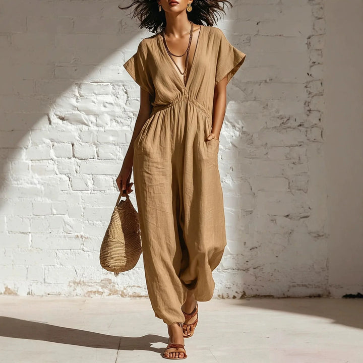 Ainsley Casual Wide Leg Jumpsuit