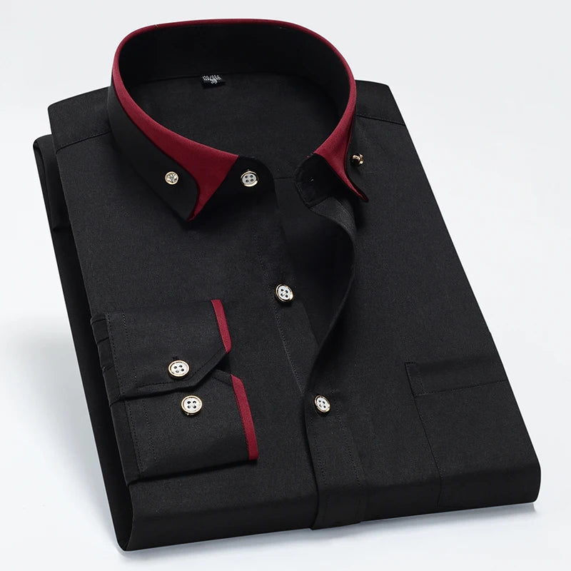 Russell Contrast Collar Dress Shirt