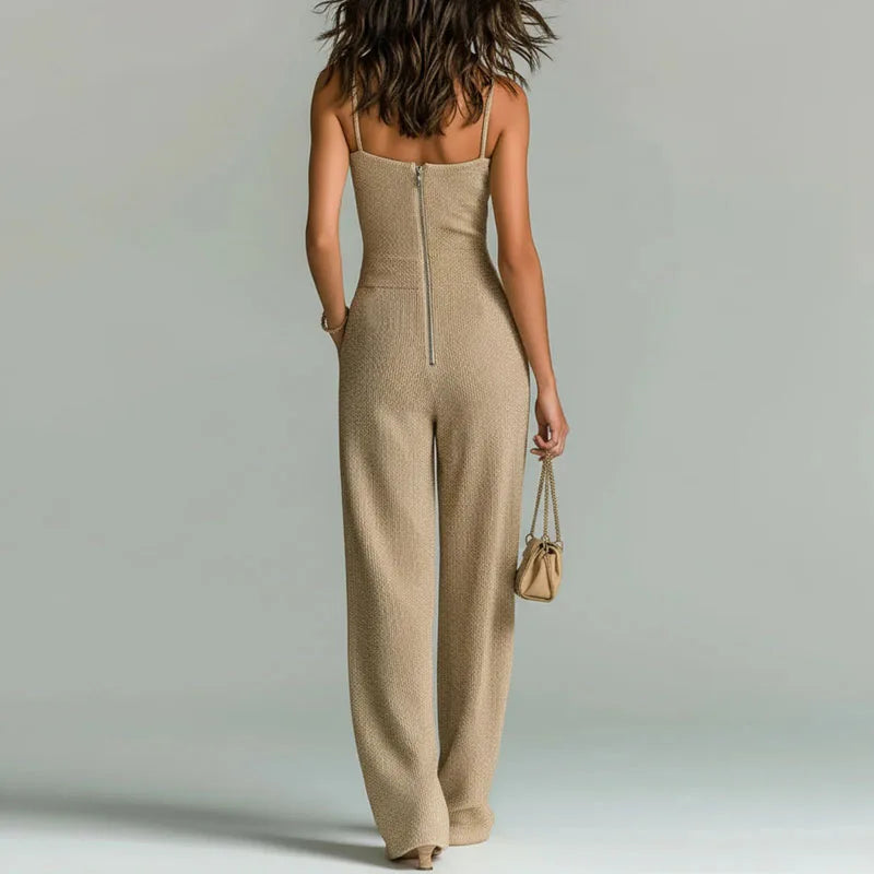 Paige High Waist Casual Jumpsuit