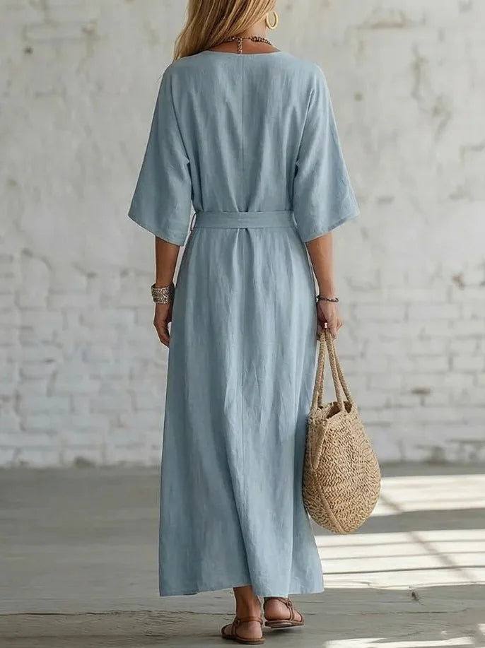 Kendall Tie Waist Maxi Dress