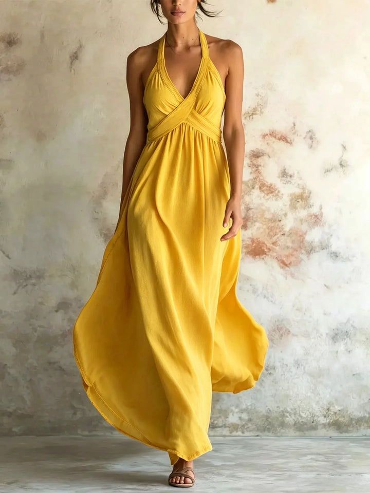Savannah Bohemian Backless Maxi Dress