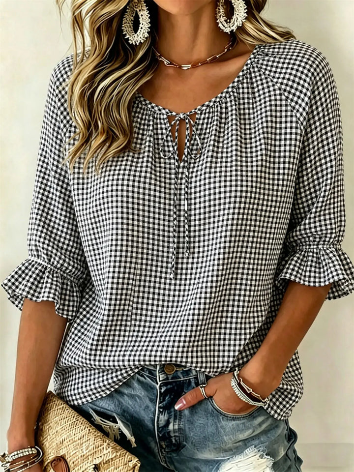 Collins Front Tie Blouse