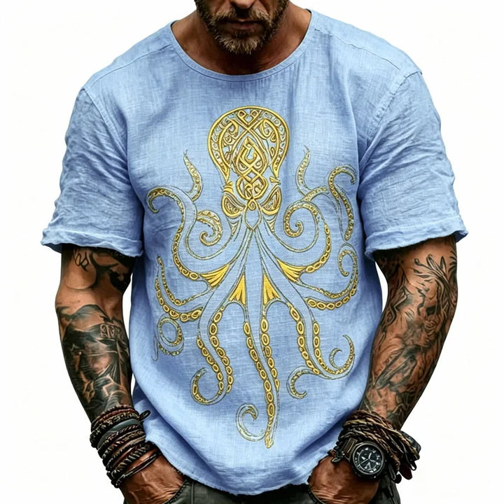 Griffin Octopus Print T Shirt