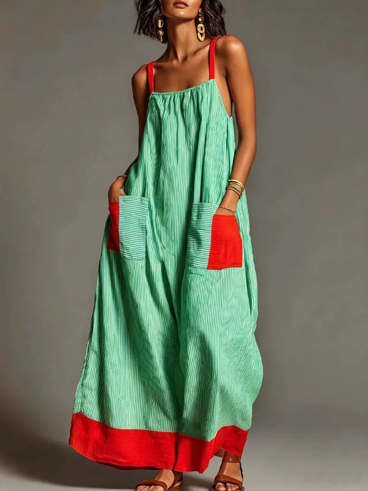 Amelie Square Neck Maxi Dress