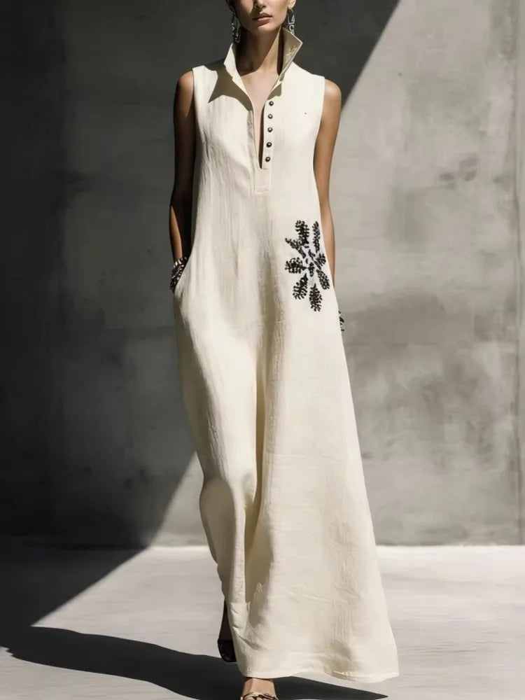 Celestine Embroidered Maxi Dress