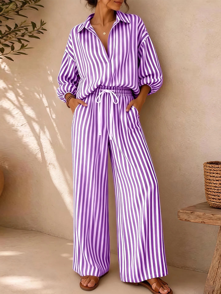 Rosalie Striped Two-Piece Set