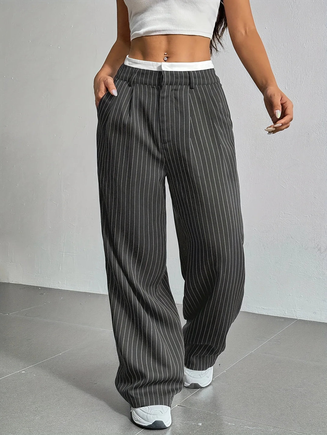 Jolie Classic Striped Pants
