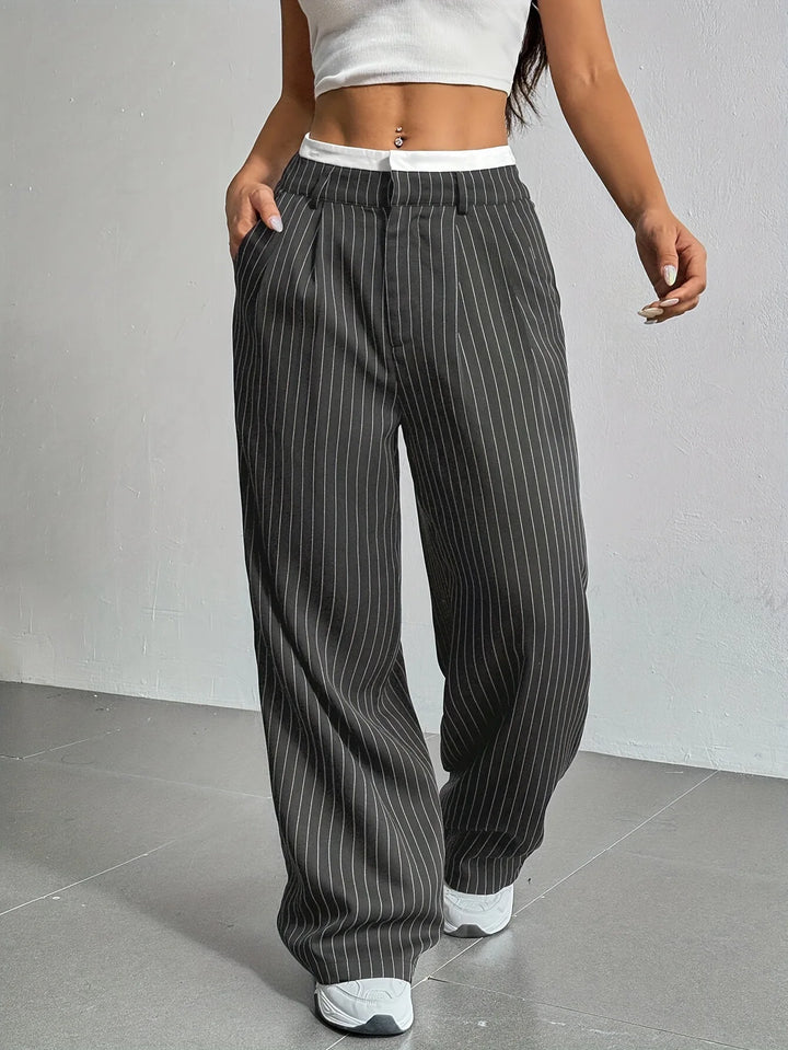 Jolie Classic Striped Pants