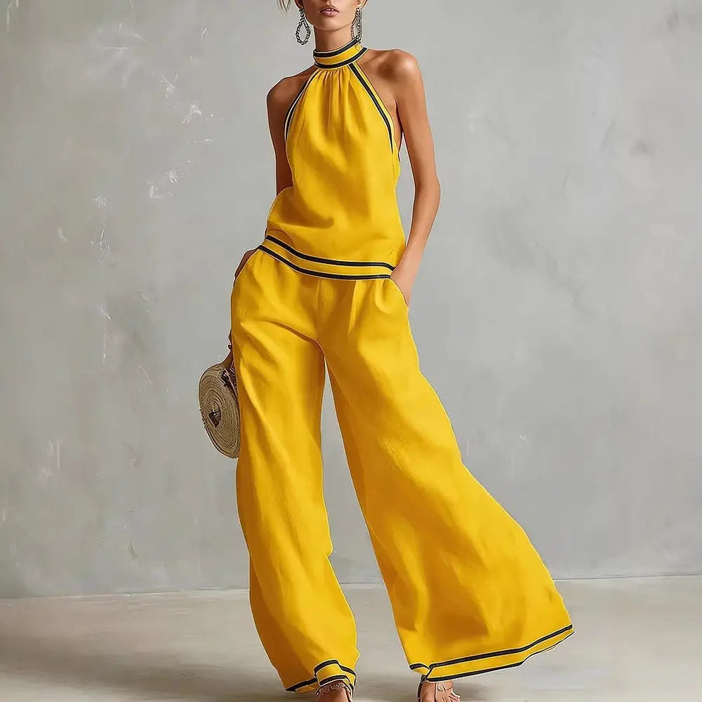 Pamela Halter Neck Matching Set