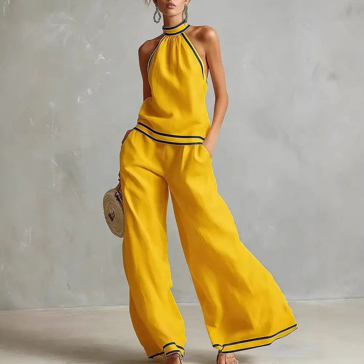 Pamela Halter Neck Matching Set