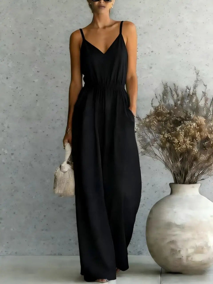 Megan Wide Leg Casual Jumpsuit