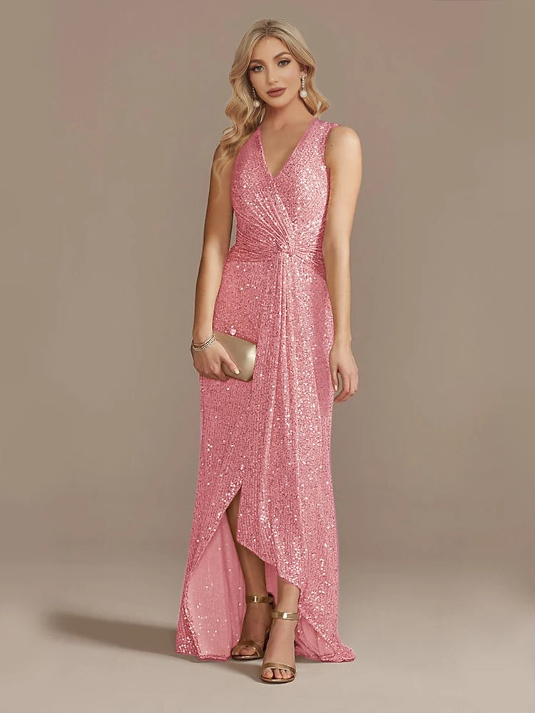 Katherine Sequin Evening Wedding Guest Dress