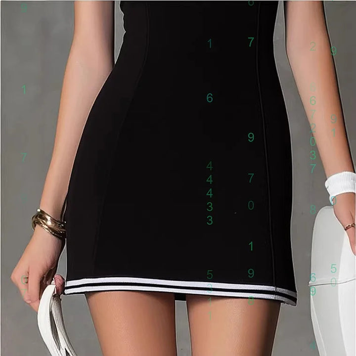 Laiza V-Neck Cotton Mini Dress