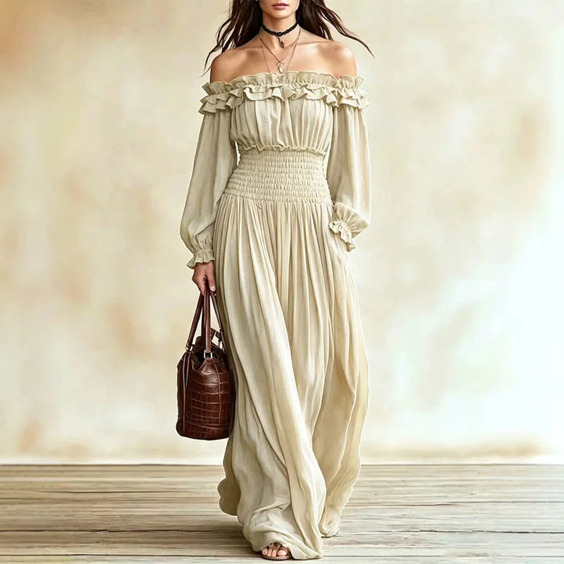 Elira Off Shoulder Maxi Dress