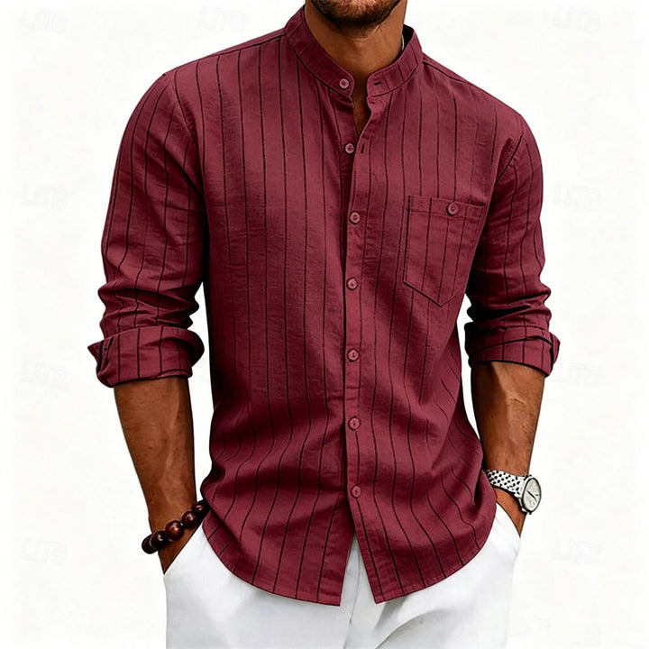 Grayson Breathable Striped Linen Shirt