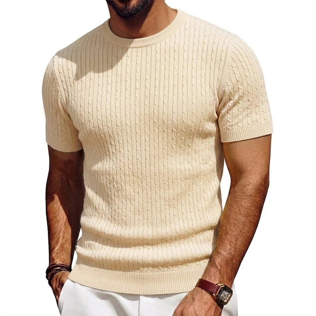 Jaxon Textured Knit Crewneck Shirt