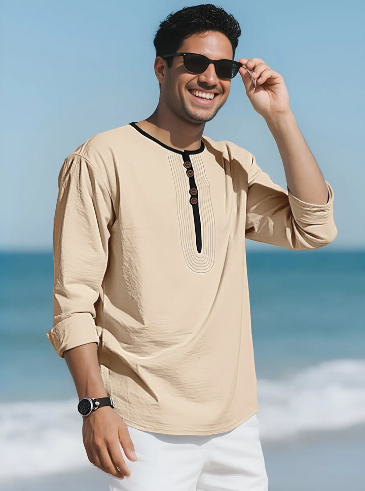Holden Long Sleeve Henley Shirt