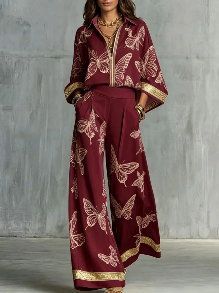 Viviana Butterfly Print Lounge Set