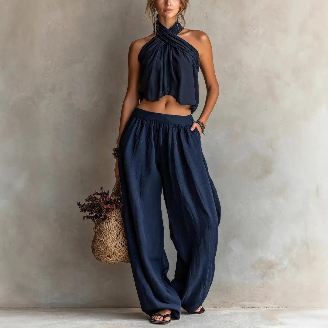 Amara Elegant Sleeveless Matching Set