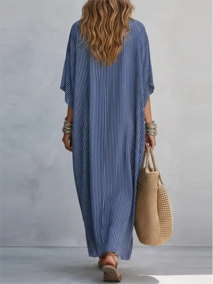 Elena Flowy Shirt Maxi Dress