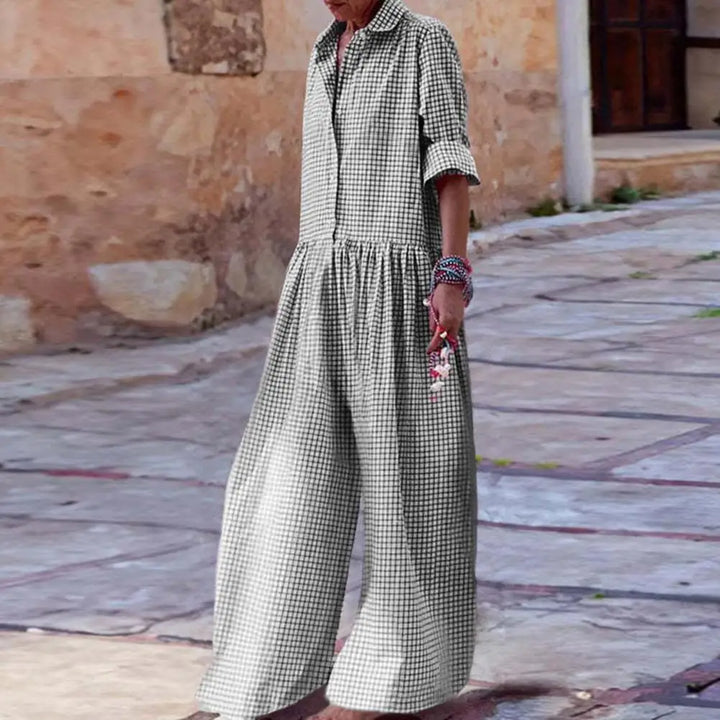 Maren Striped Linen Jumpsuit