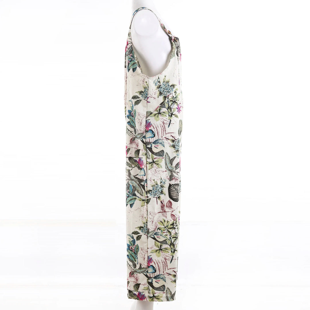 Caroline Floral Pocket Jumpsuit