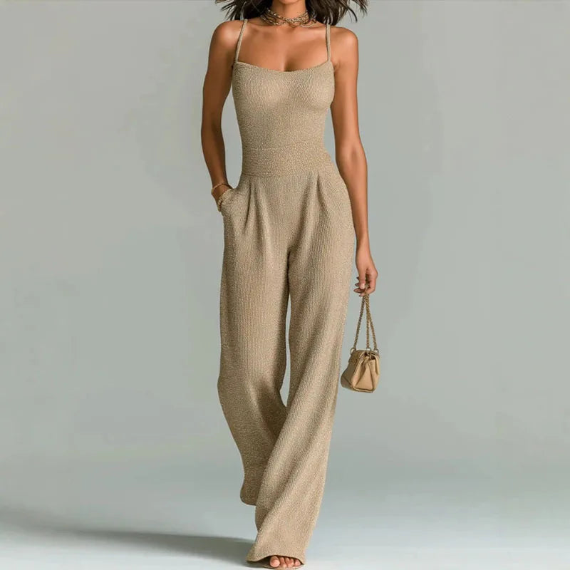Paige High Waist Casual Jumpsuit