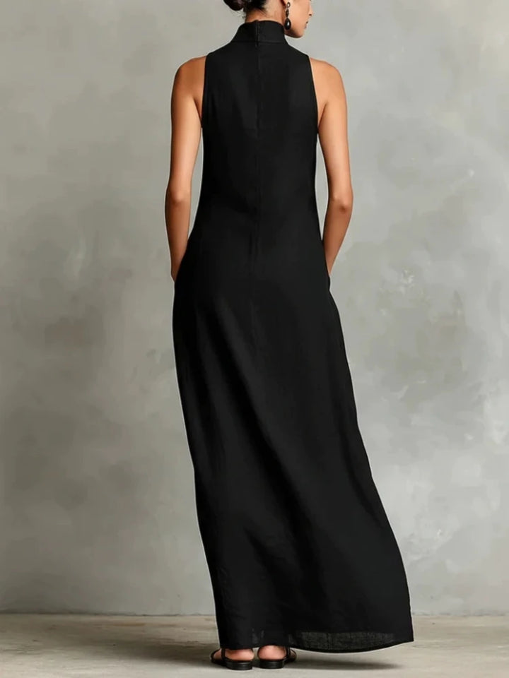Monroe Sophisticated Pocket Maxi Dress