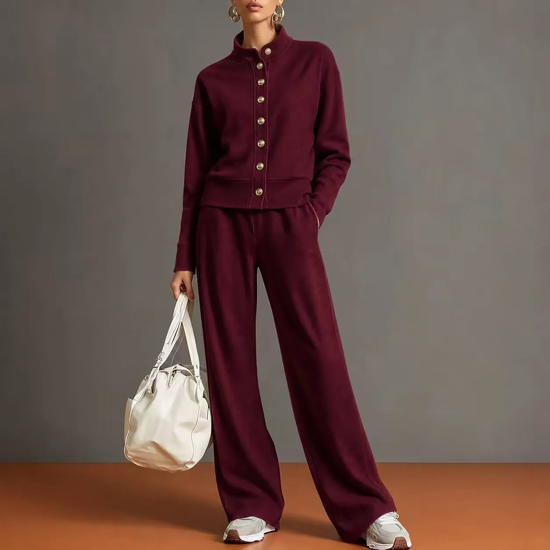 Bianca Button Front Pant Set