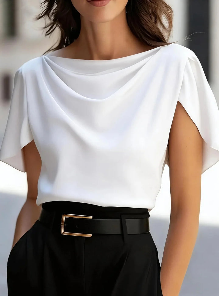 Bellamy Draped Cowl Neck Blouse