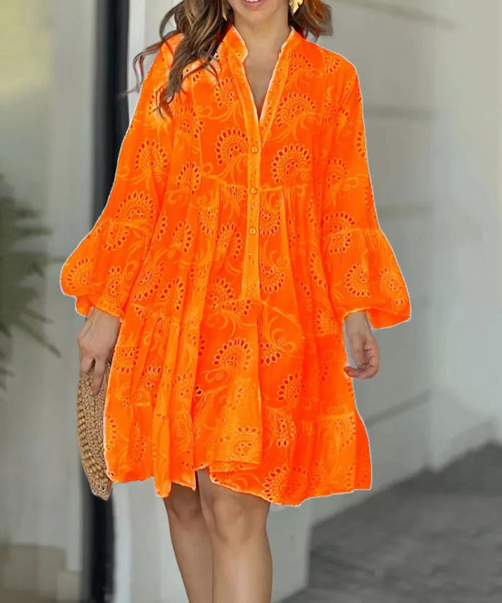 Yasmin Embroidered Beach Mini Dress